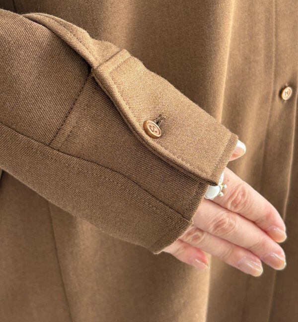  「ウール調ドルマンビッグシャツ」|シャツ・ブラウス|