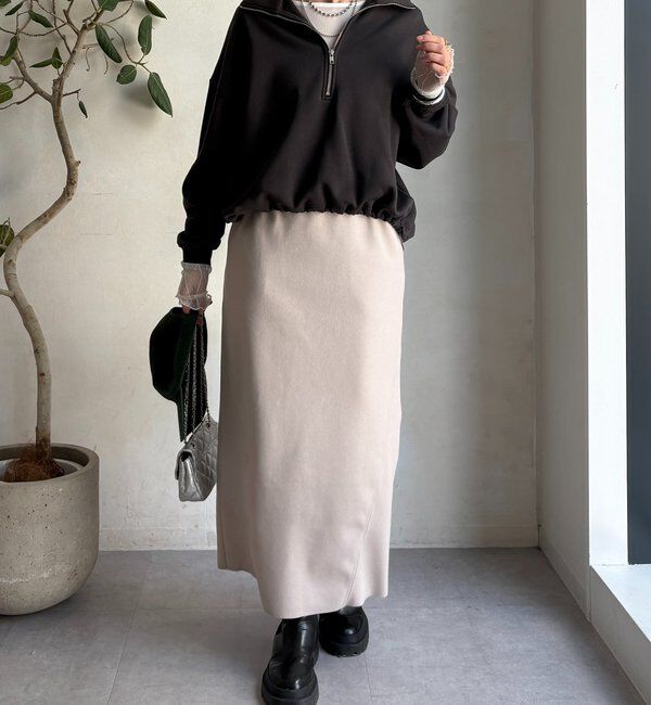  「ウーリージャージースカート」|スカート|