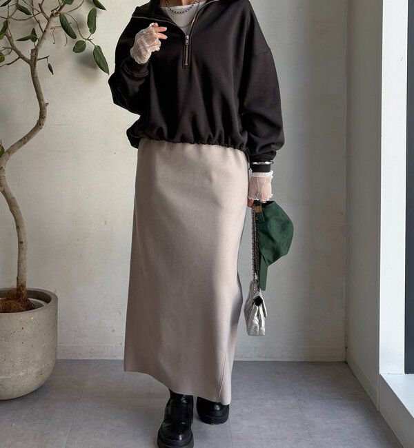  「ウーリージャージースカート」|スカート|