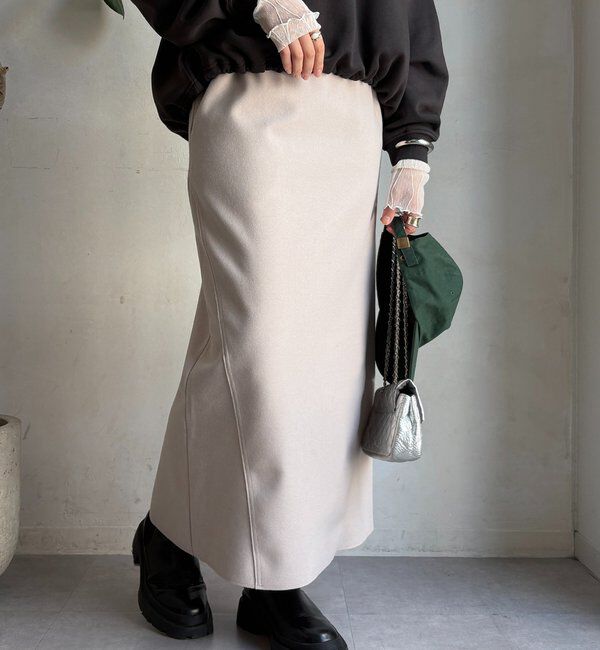  「ウーリージャージースカート」|スカート|