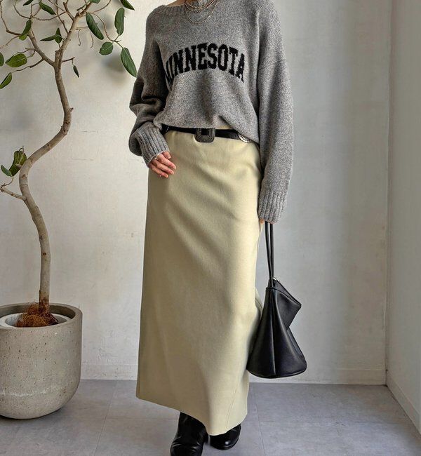  「ウーリージャージースカート」|スカート|