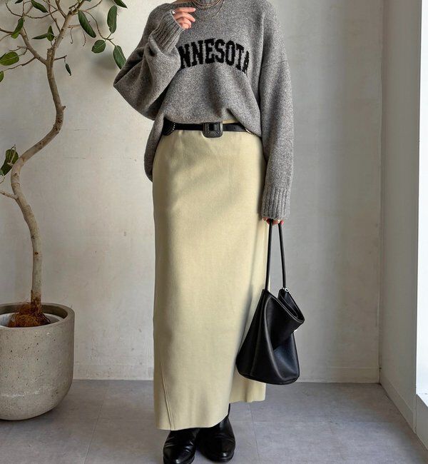  「ウーリージャージースカート」|スカート|