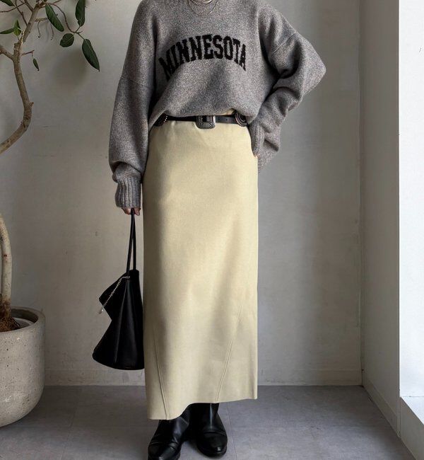  「ウーリージャージースカート」|スカート|