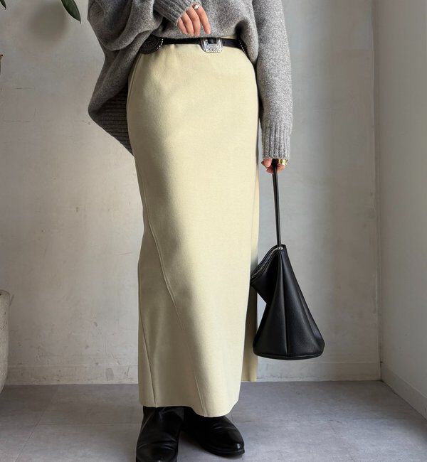  「ウーリージャージースカート」|スカート|