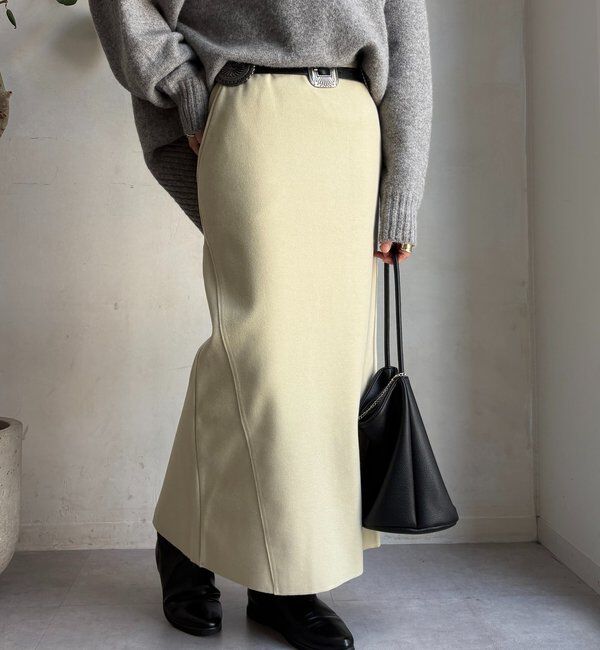  「ウーリージャージースカート」|スカート|