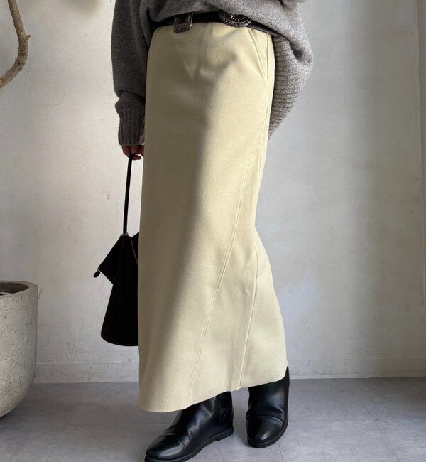  「ウーリージャージースカート」|スカート|