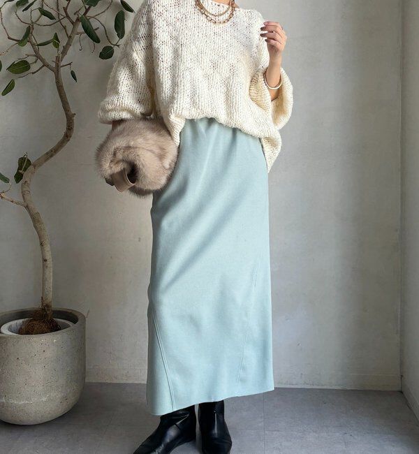  「ウーリージャージースカート」|スカート|