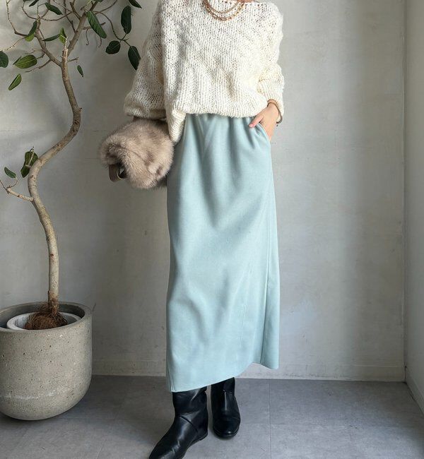  「ウーリージャージースカート」|スカート|