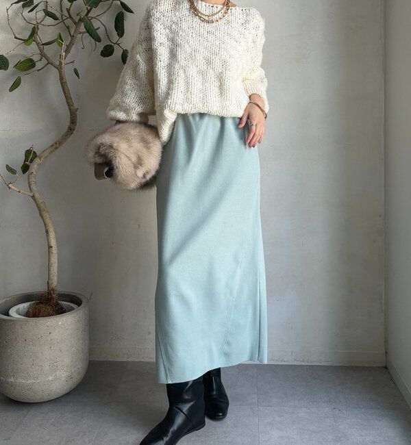  「ウーリージャージースカート」|スカート|