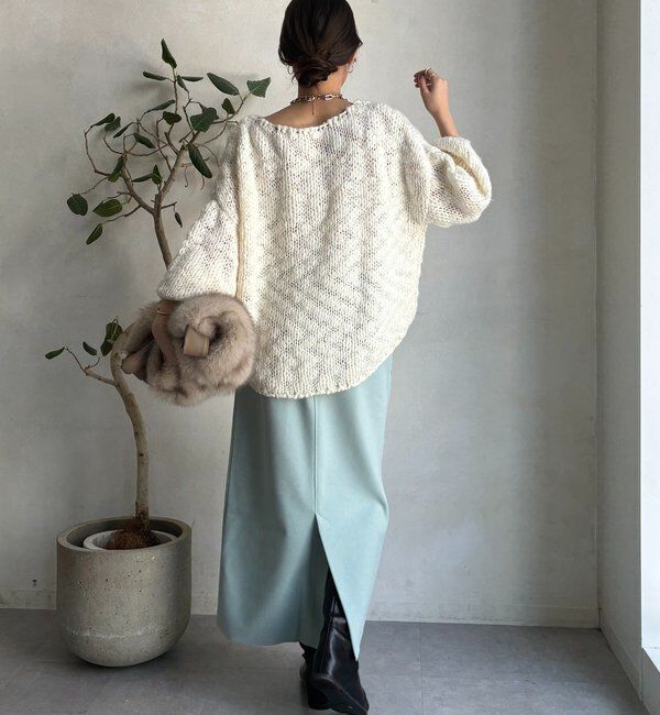  「ウーリージャージースカート」|スカート|