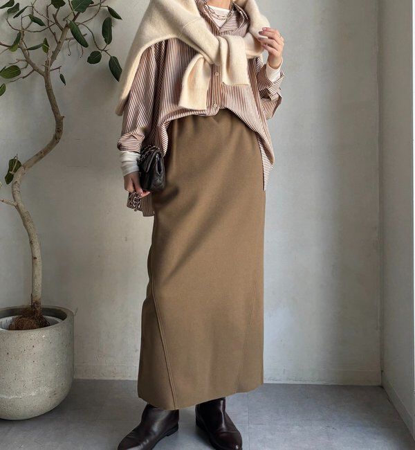  「ウーリージャージースカート」|スカート|