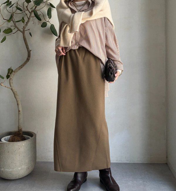  「ウーリージャージースカート」|スカート|
