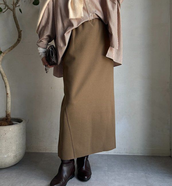  「ウーリージャージースカート」|スカート|