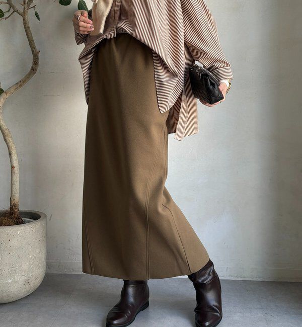  「ウーリージャージースカート」|スカート|