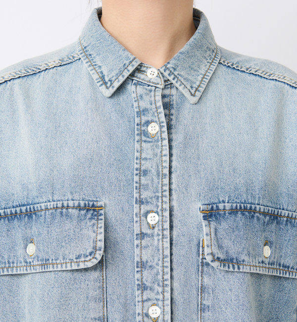  「【ベストセラー】【MONN.:.(モン)】ビッグデニムシャツ」|シャツ・ブラウス|