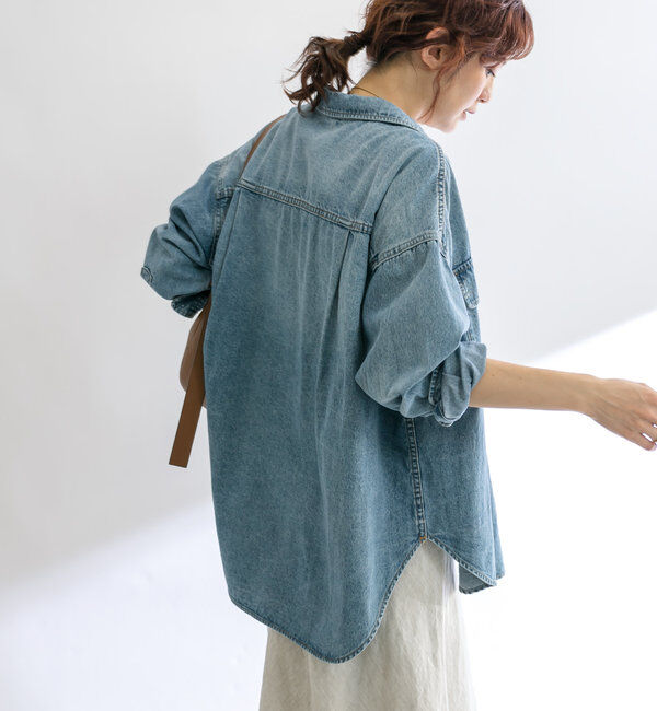 「【ベストセラー】【MONN.:.(モン)】ビッグデニムシャツ」|シャツ・ブラウス|