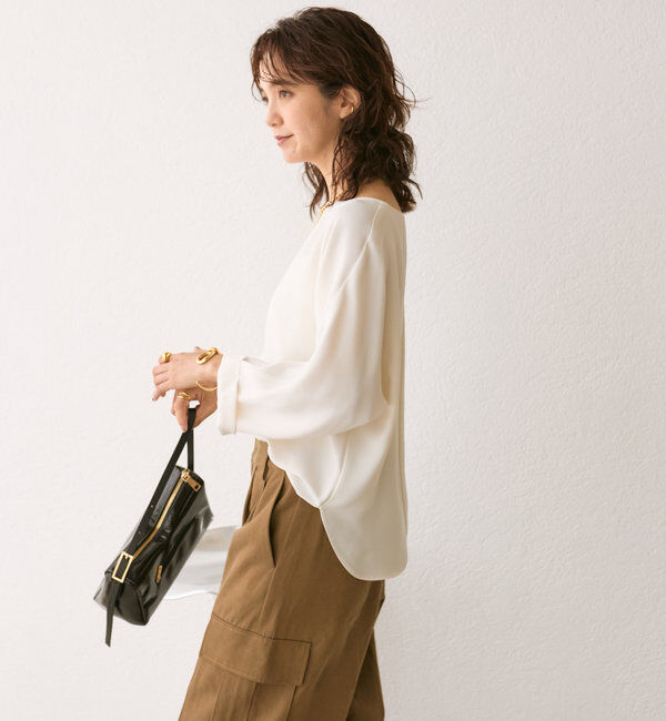  「ドルマンターンバックブラウス」|シャツ・ブラウス|