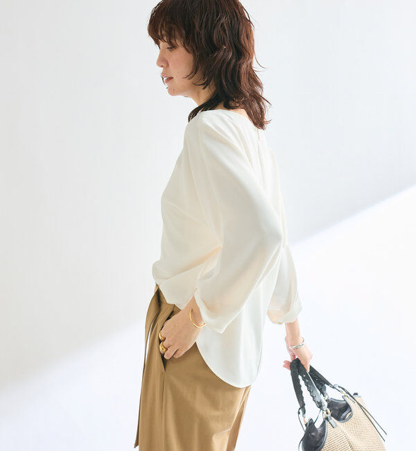  「ドルマンターンバックブラウス」|シャツ・ブラウス|