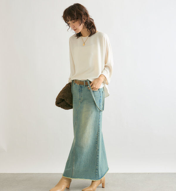  「ドルマンターンバックブラウス」|シャツ・ブラウス|