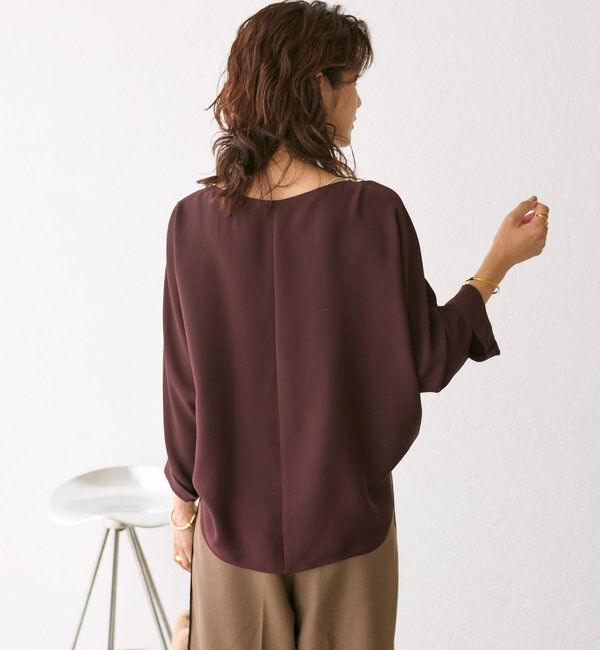  「ドルマンターンバックブラウス」|シャツ・ブラウス|