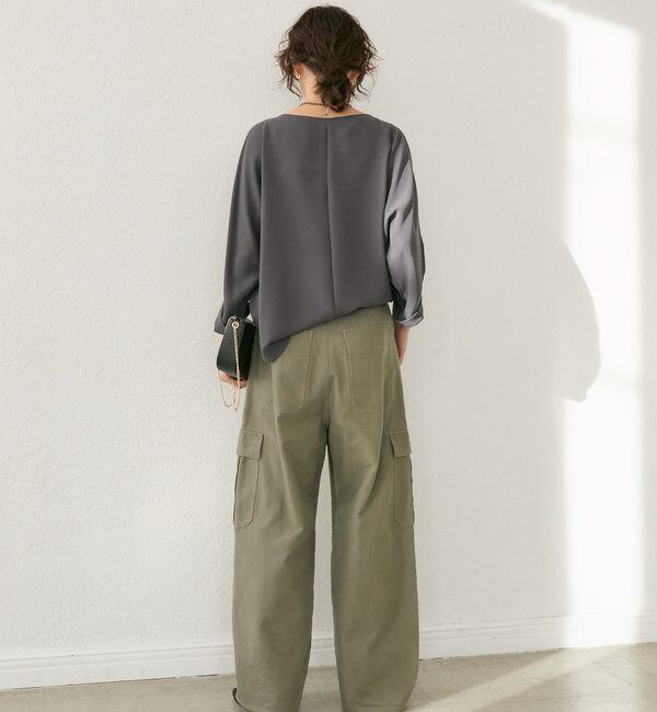  「ドルマンターンバックブラウス」|シャツ・ブラウス|