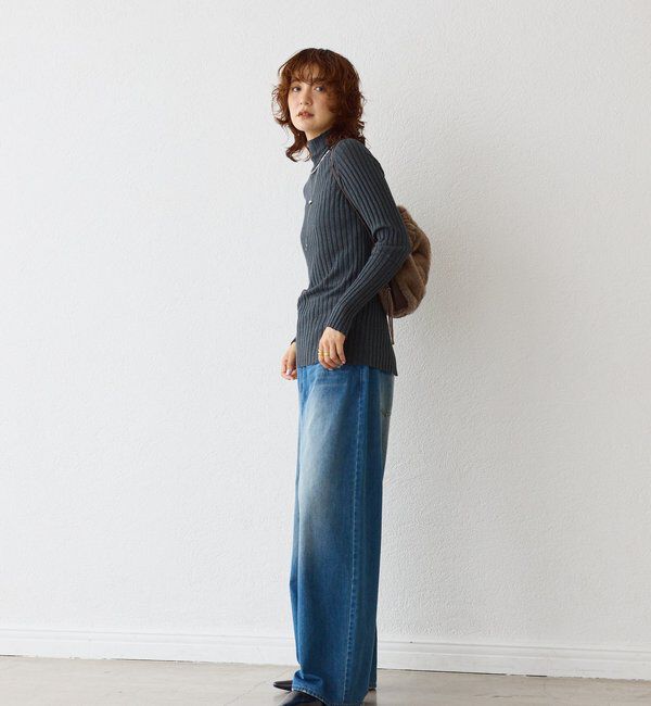  「【新色追加・リバイバル】シルクカシミヤリブニット」|ニット・セーター|