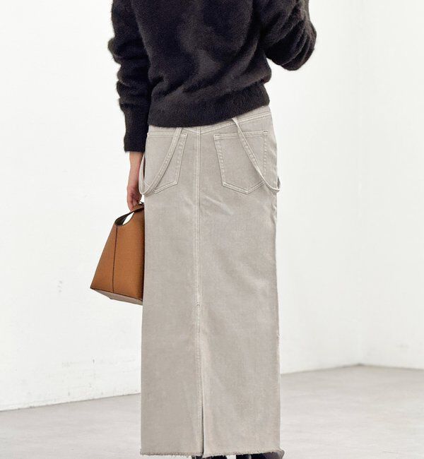  「【MONN.:.(モン)】LOOSE DENIM SKIRT」|スカート|