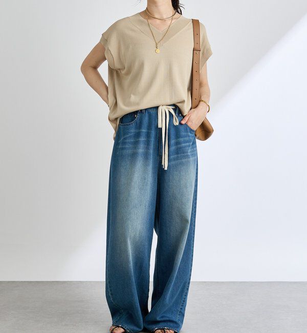  「【柔らかな履き心地】ドロストルーズデニム」|デニム|