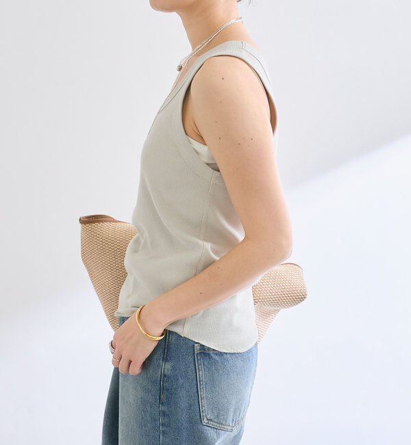  「【2way仕様】テレコ2WAYタンク」|キャミソール|