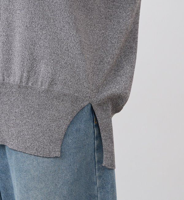  「【ひんやりタッチ・セットアップ対応可】レーヨン混バックテールニット」|ニット・セーター|