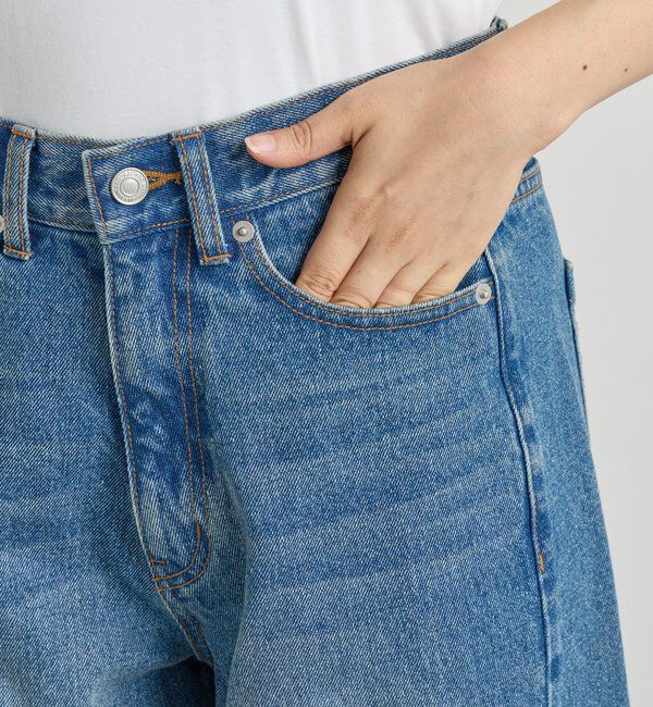  「【MONN.:.(モン)】フロントナローデニムパンツ」|デニム|