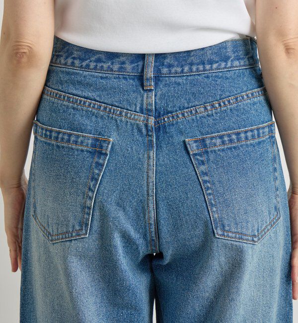  「【MONN.:.(モン)】フロントナローデニムパンツ」|デニム|