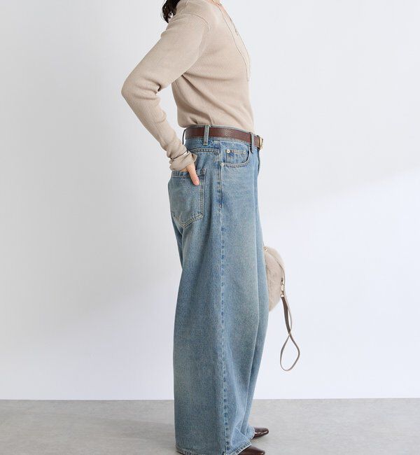  「【オンオフ使える】2wayリブニット」|ニット・セーター|