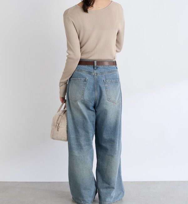  「【オンオフ使える】2wayリブニット」|ニット・セーター|