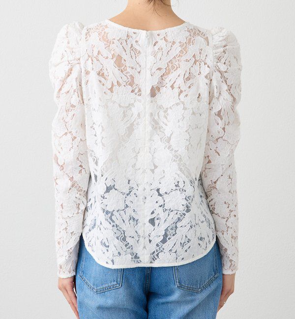  「【a Nice （ア ・ニース）】クラフトレースブラウス」|シャツ・ブラウス|