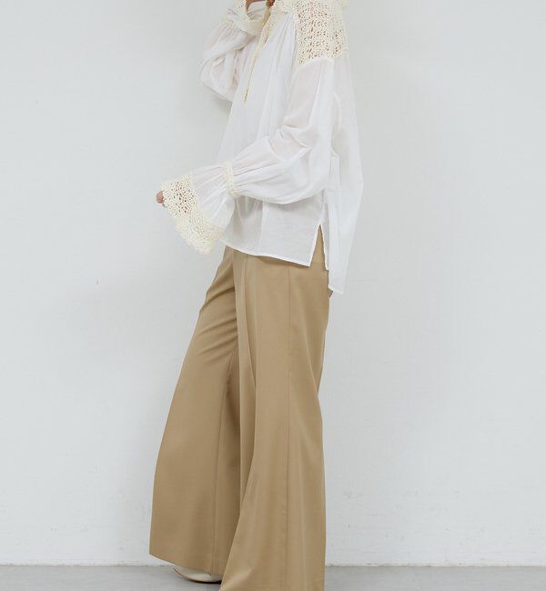  「【HERITANOVUM】 クロシェットシャツ」|シャツ・ブラウス|