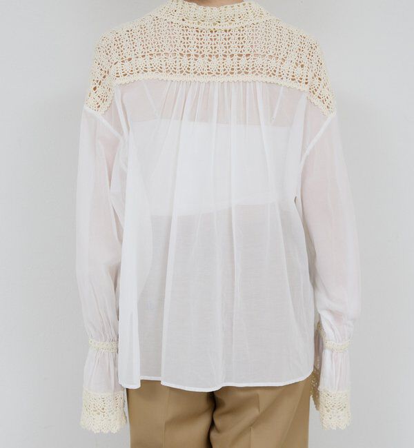  「【HERITANOVUM】 クロシェットシャツ」|シャツ・ブラウス|