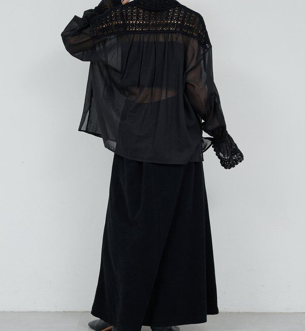  「【HERITANOVUM】 クロシェットシャツ」|シャツ・ブラウス|