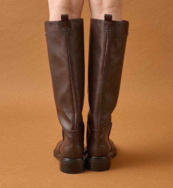  「スクエアトゥロングブーツ」|ロングブーツ|