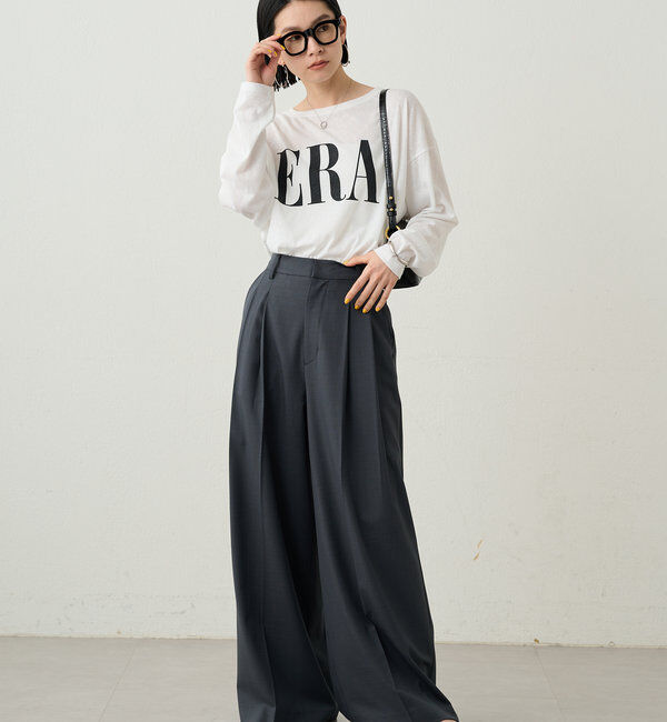  「2タックワイドパンツ」|チノ|