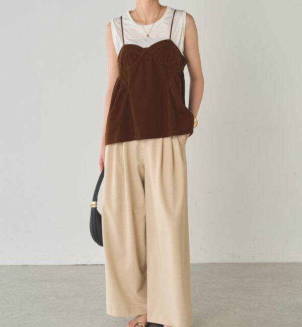  「ベルベットキャミブラウス」|シャツ・ブラウス|