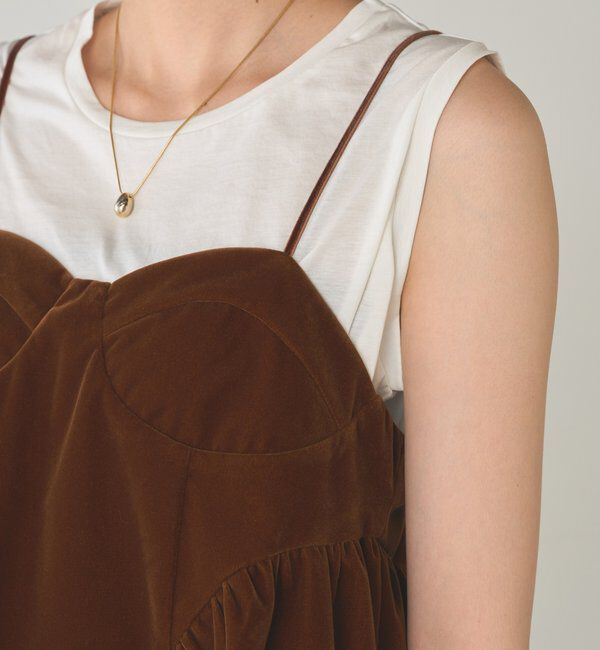  「ベルベットキャミブラウス」|シャツ・ブラウス|