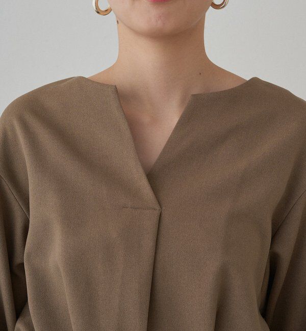  「タックVベルトワンピース」|ワンピース|