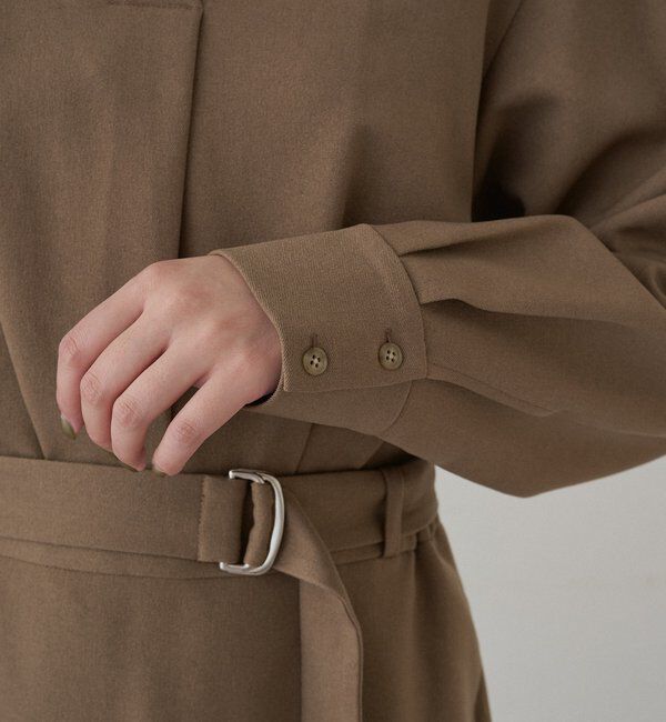  「タックVベルトワンピース」|ワンピース|