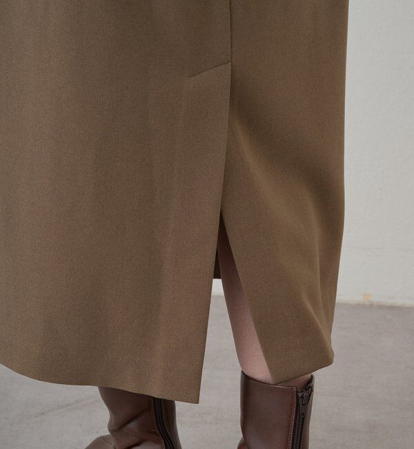  「タックVベルトワンピース」|ワンピース|