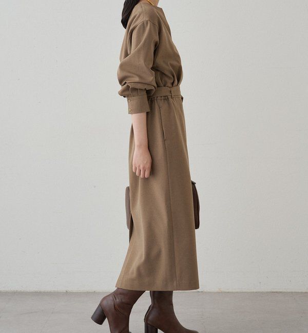  「タックVベルトワンピース」|ワンピース|