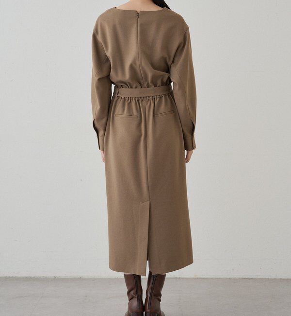  「タックVベルトワンピース」|ワンピース|