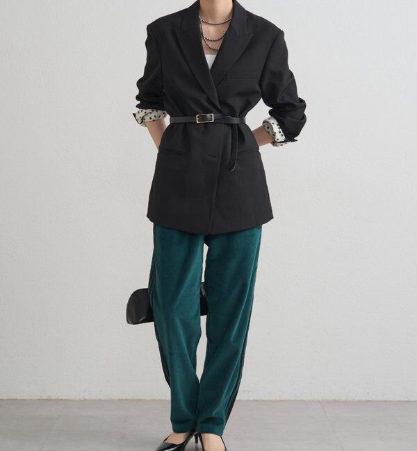  「adidas ベロアトラックパンツ」|チノ|