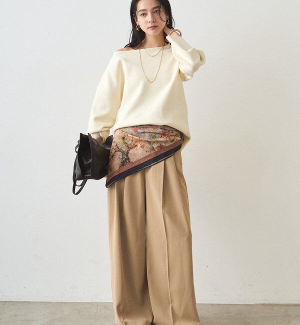  「スムースボートネックニット」|ニット・セーター|