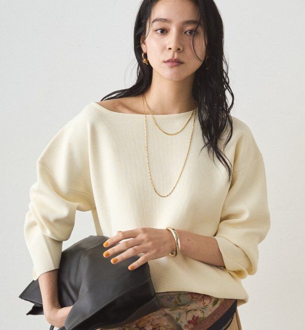  「スムースボートネックニット」|ニット・セーター|